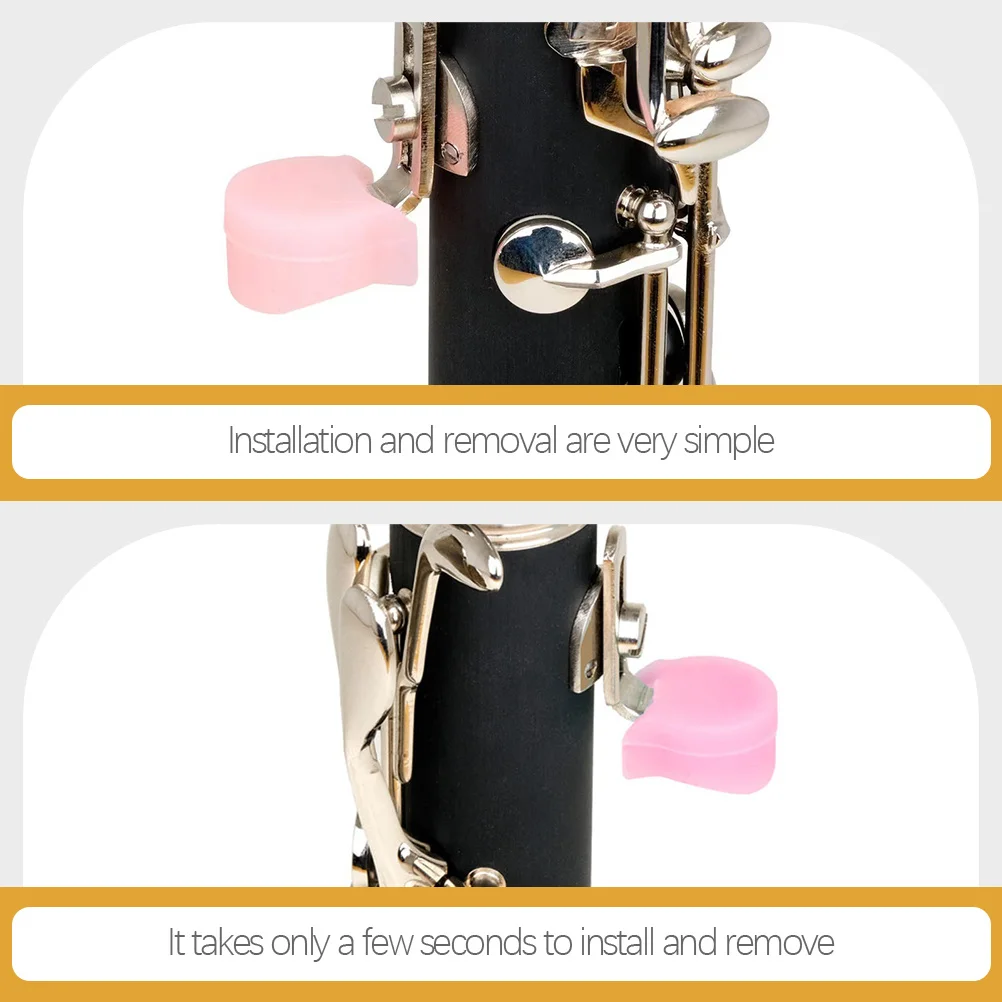 

5pcs Finger Rest Silicone Thumb Cushion Lightweight Portable Support For Instrument Clarinet Accessories Clarinet Thumb Rest