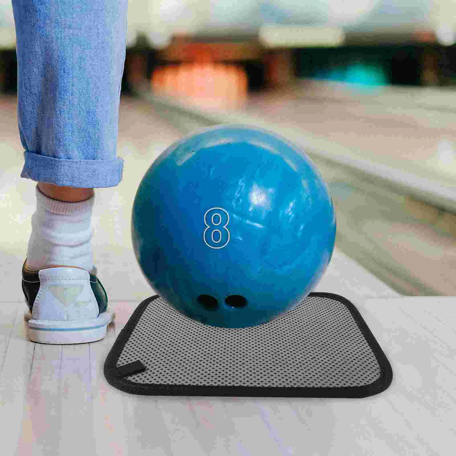 

Bowling Towel Cleaning Rag Anti-Slip Pad Microfiber Grip (Pure Black) Balls Convenient Polishing Cushion Neoprene