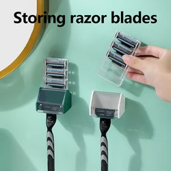 Men Razor Hanger Shaver Holder Storage Bathroom Accessories Plastic Free Punch HookWall Suction Cup Brush Blade Holder