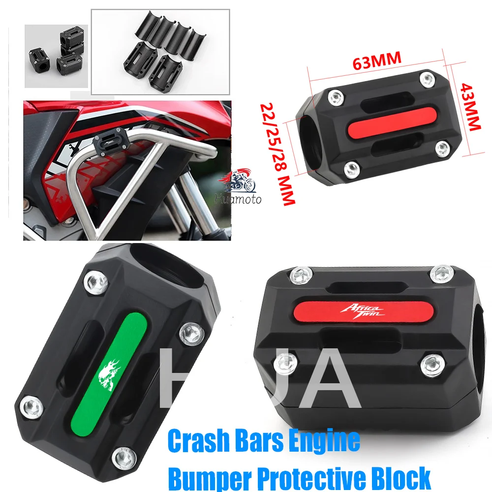 New For Honda Africa Twin CRF 1100 1000 L CRF1100L Engine Guard Crash Bars Engine Bumper Protective Block Motorcycle Accessories