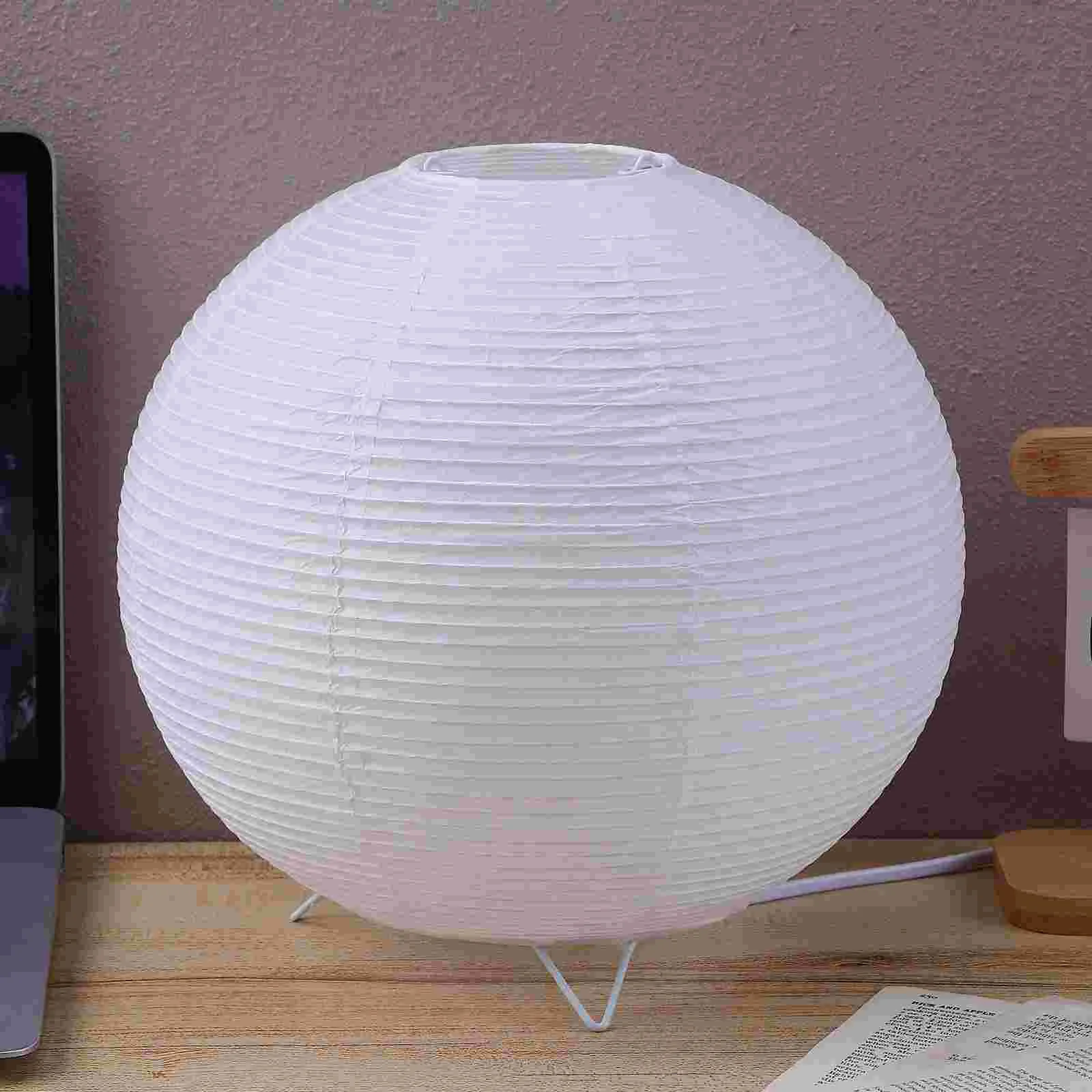 Licht voor slaapkamer Papieren lantaarn Bureaulamp Verlichting Lantaarns Japans buiten met nachtlampje Kantoor
