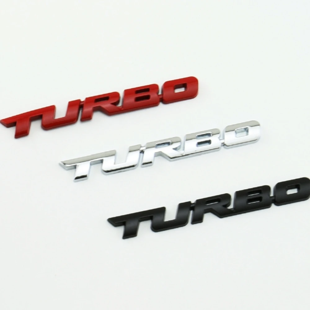 

3D Metal Stickers Automotive Turbo charging Stickers