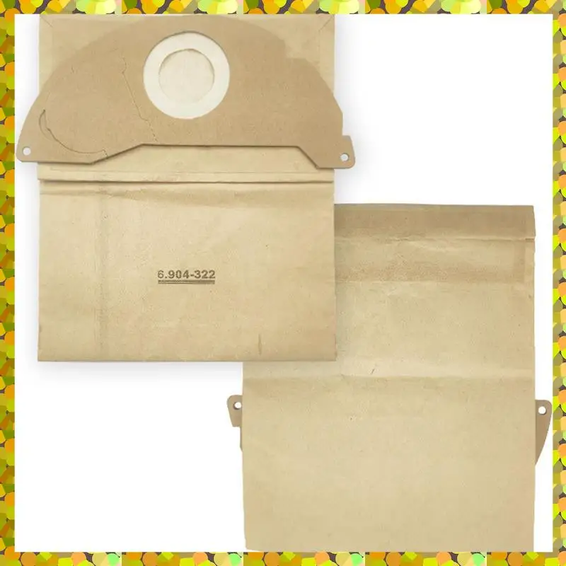 AGLH 20Pcs Vaccuum Filter Dust Bag Colletion Trash Bag 6.904-322.0 Vacuum Bags For Karcher A2004 WD2 Vacuum Cleaner Parts