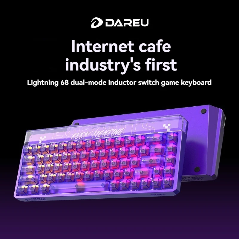 Thunder 68 Wireless Keyboard Customized CNC Aluminum 0.01RT 2.4G Wireless Dual-mode Gasket Keyboard Gaming Mechanical Keyboards