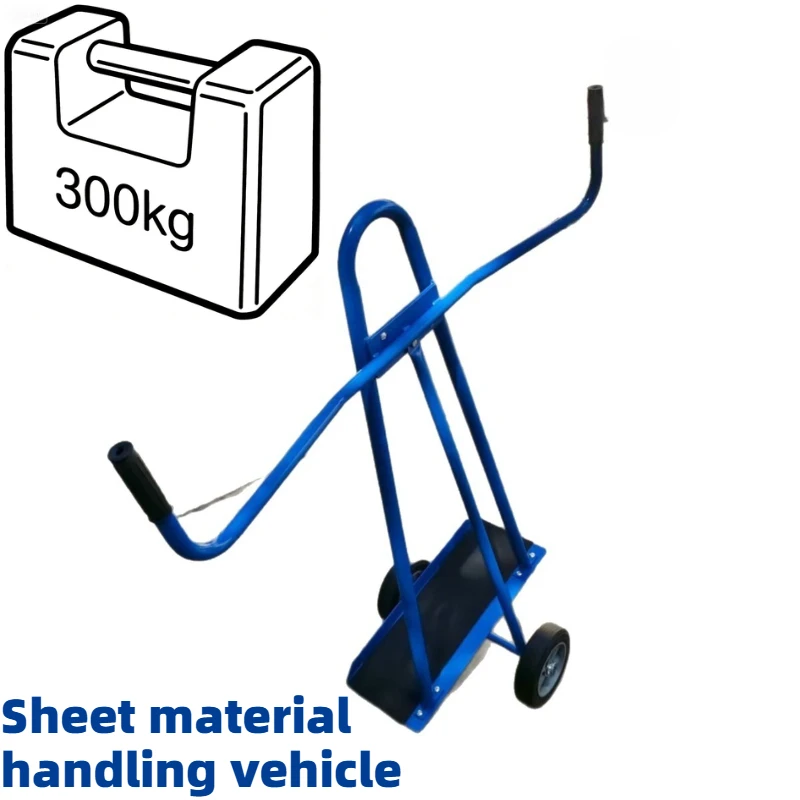 Four-wheeled trolley for wall panels rock panels and pallets