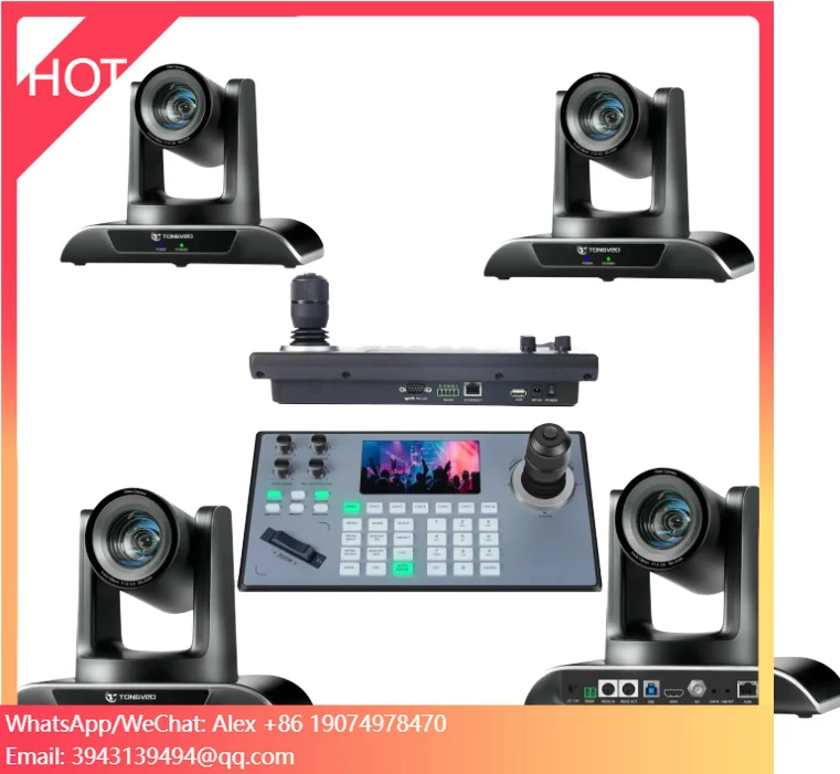 

Tenveo TEVO-VL20N Wall Mounted AI Auto-framing & Auto Tracking 20x NDI PTZ Conference Camera