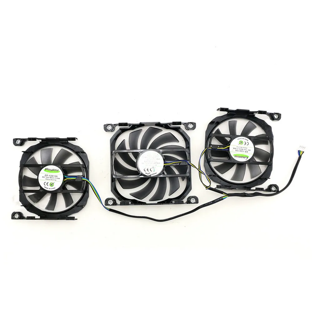 3pcs DC12V Video Card Cooling Fan Graphics Fan CF-12815S/CF-12915S For GTX980ti 980 780ti 780 Replace Cooler