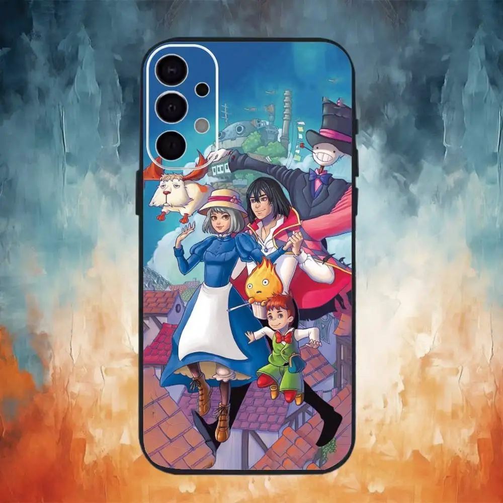 حافظة هاتف لطيفة على شكل حرف C من H-Howls لهاتف سامسونج S25، S24، S21، S22، S23، S30، Ultra، S20، Plus، Fe، Lite، Note، 10,9,5G غطاء أسود #5