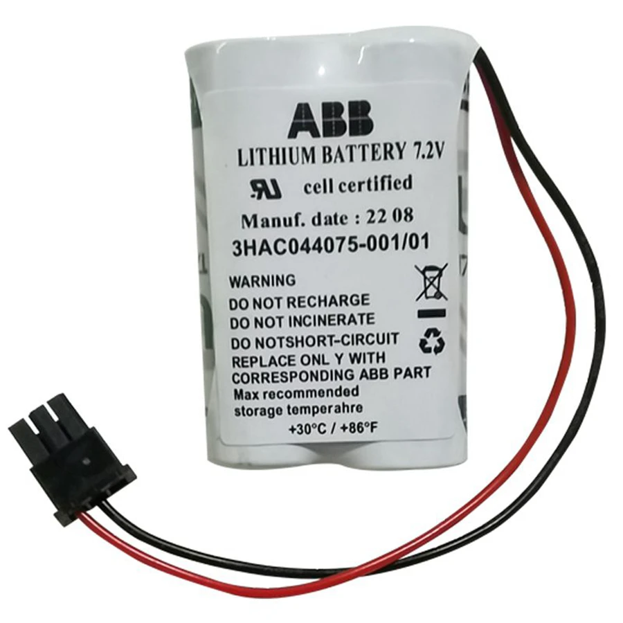 3HAC044075-001/01 7.2V SMB Robot Lithium Battery Pack