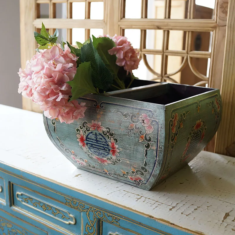 Dowry box New Chinese collection box Daily gold storage Mi Dou calligraphy and painting collection box storage