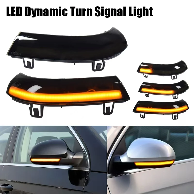 

2pcs Dynamic Blinker For VW GOLF 5 GTI V MK5 Jetta Passat B5.5 B6 Sharan Superb B5 EOS LED Turn Signal Mirror Indicator Light