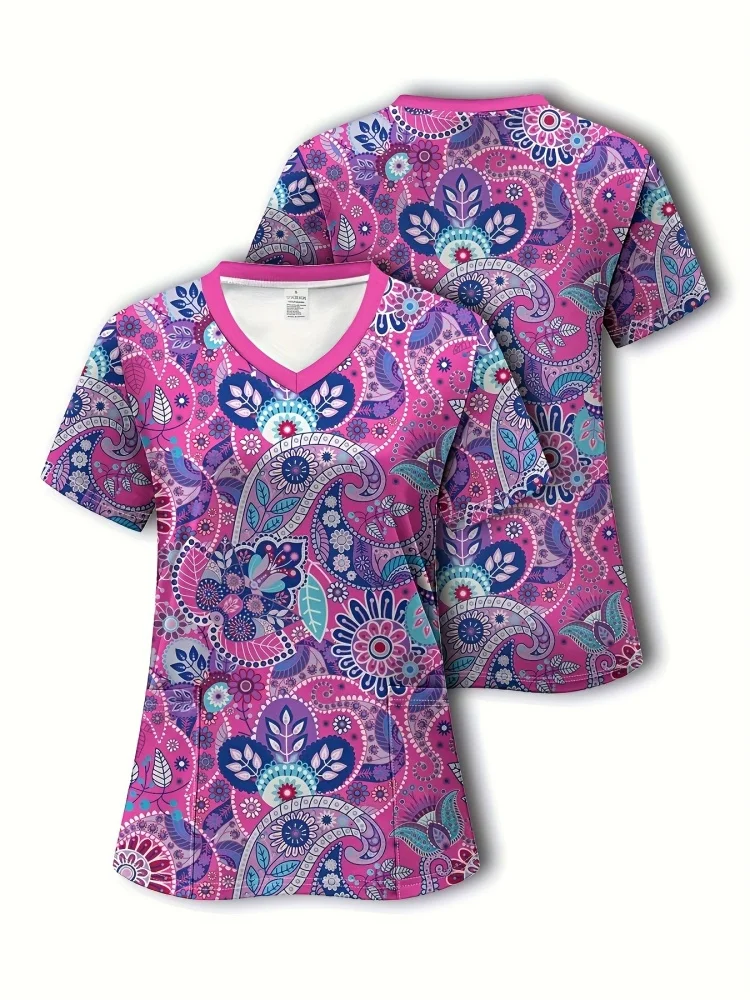 Аксессуары для медсестер, скрабы, женская униформа медсестры, эластичная униформа доктора Диснея Винни-Пуха для медицинской/лабораторной одежды