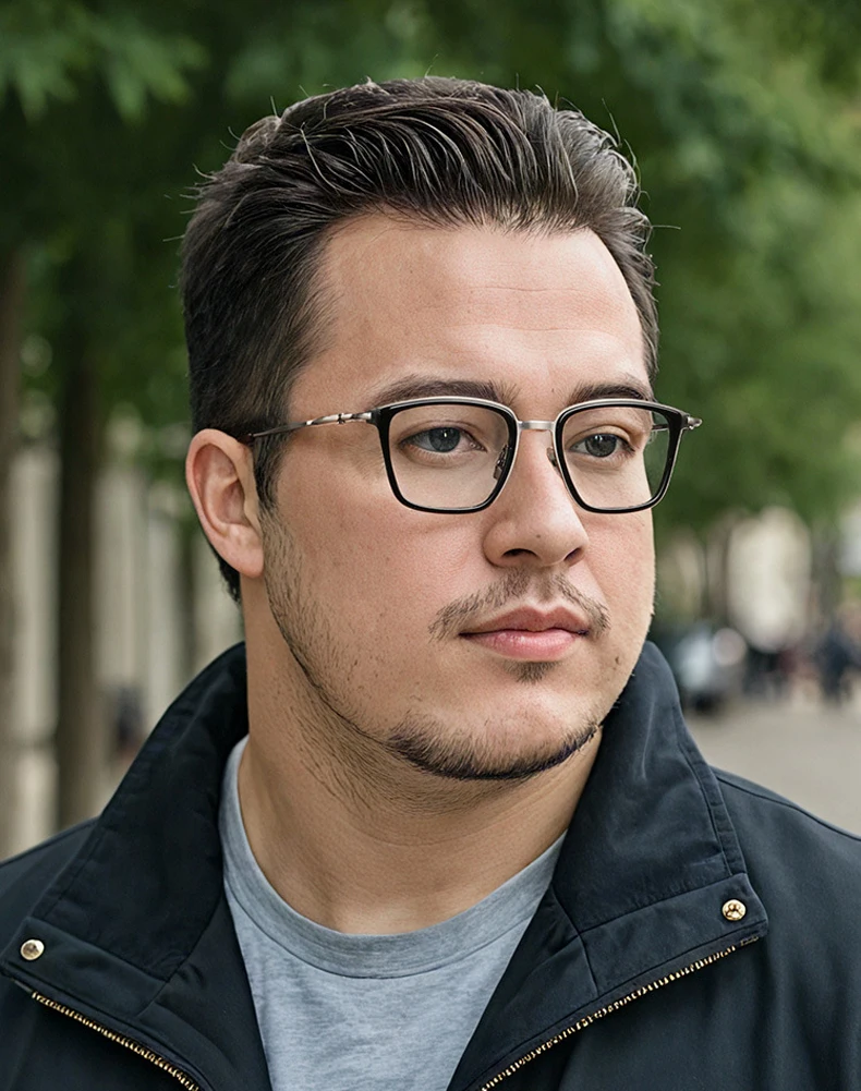Luxury Brand Replica Acetate & Pure Titanium Glasses Large Size 155mm Big Face Ultra-light Eyeglass Unisex Ox Horn Grain Frame