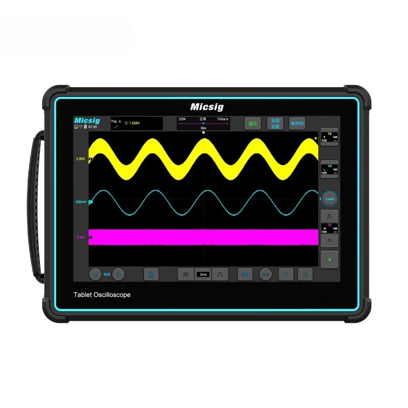 Micsig TO2002 200MHz Multi-function Oscilloscope 2 Channel 1GSa/s Tablet Oscilloscope Supports Bus Decoding