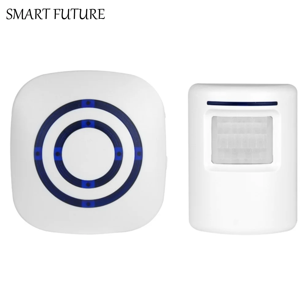 

38 Chimes Wireless Doorbell Long Transmission Range Volume Adjustment PIR Infrared Sensor Automatic Plug-in Split