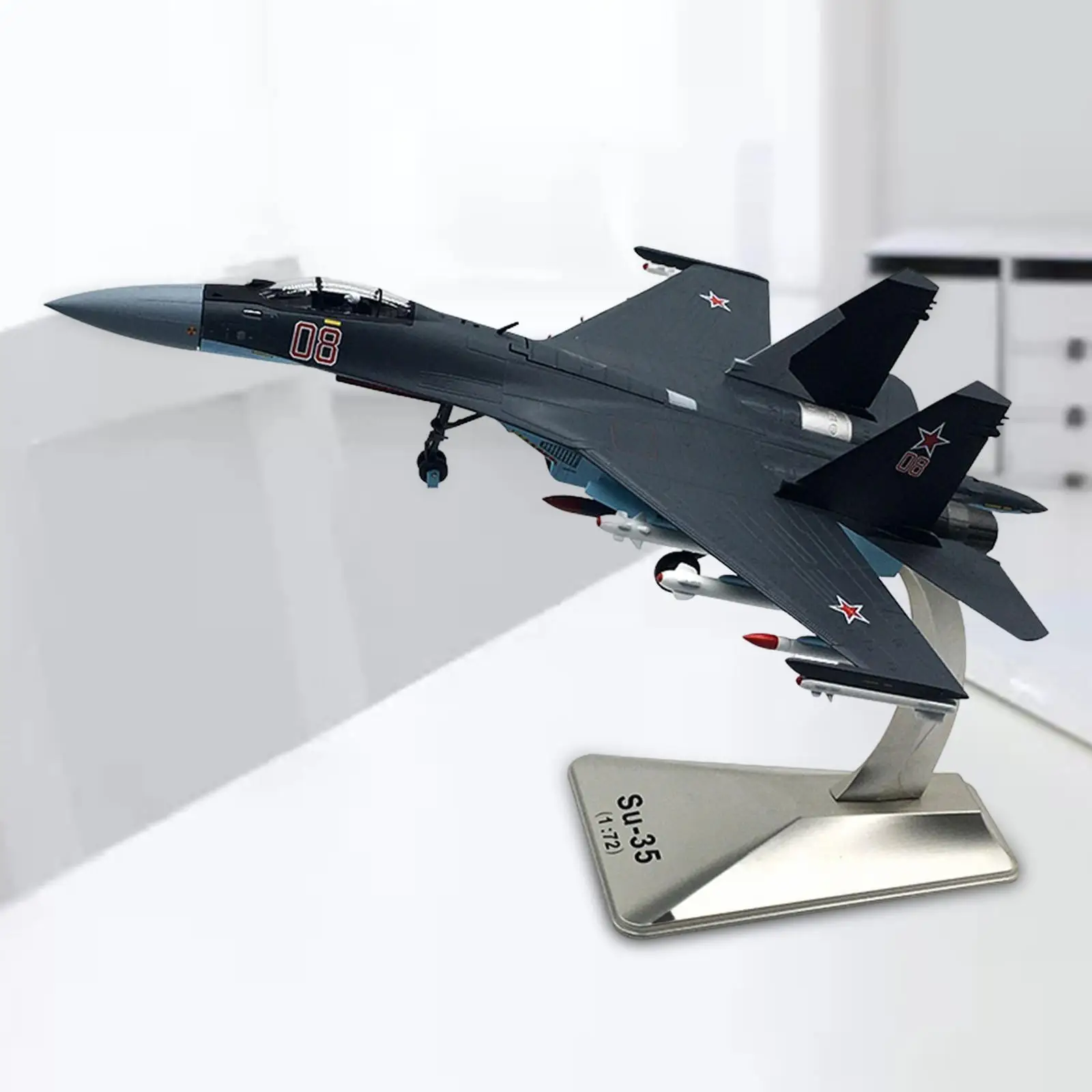 1/72 Scale Models Commemorate Decor Adult Children Toys Birthday Party Favors SU-35 Diecast Plane Model Adults