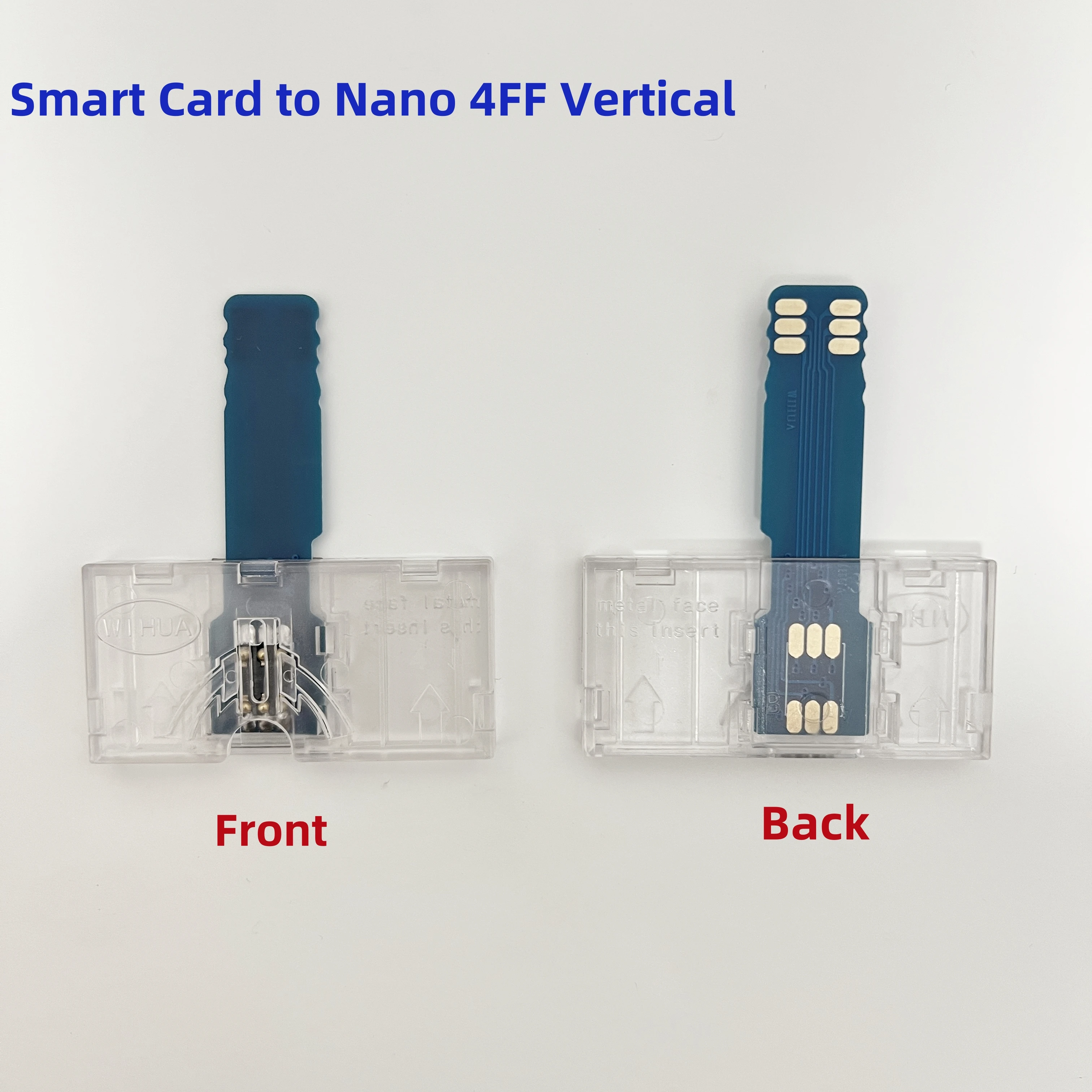 البطاقة الذكية الكبيرة إلى محول محول SIM لبطاقة USIM العمودية Nano 4FF