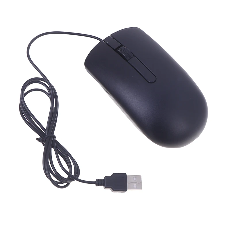 NEW FOR MS116 Optical Reliable Wired USB Mouse Scroll Wheel 2 Buttons Black Business Laptop Office