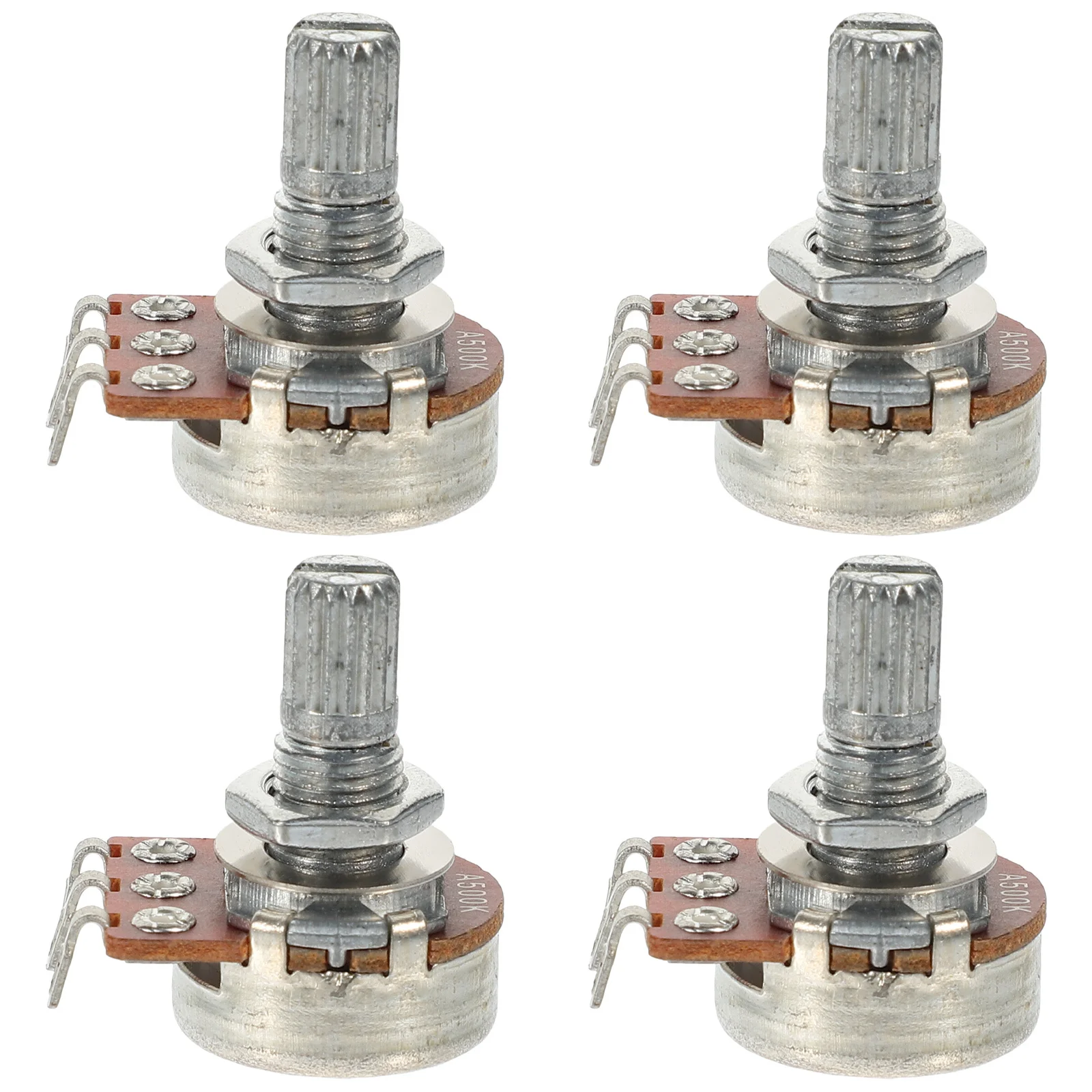 

4Pcs Short Split Shaft Audio Pots 500K Guitar Replacement Potentiometer for Volume Control Guitar Parts and Accessories
