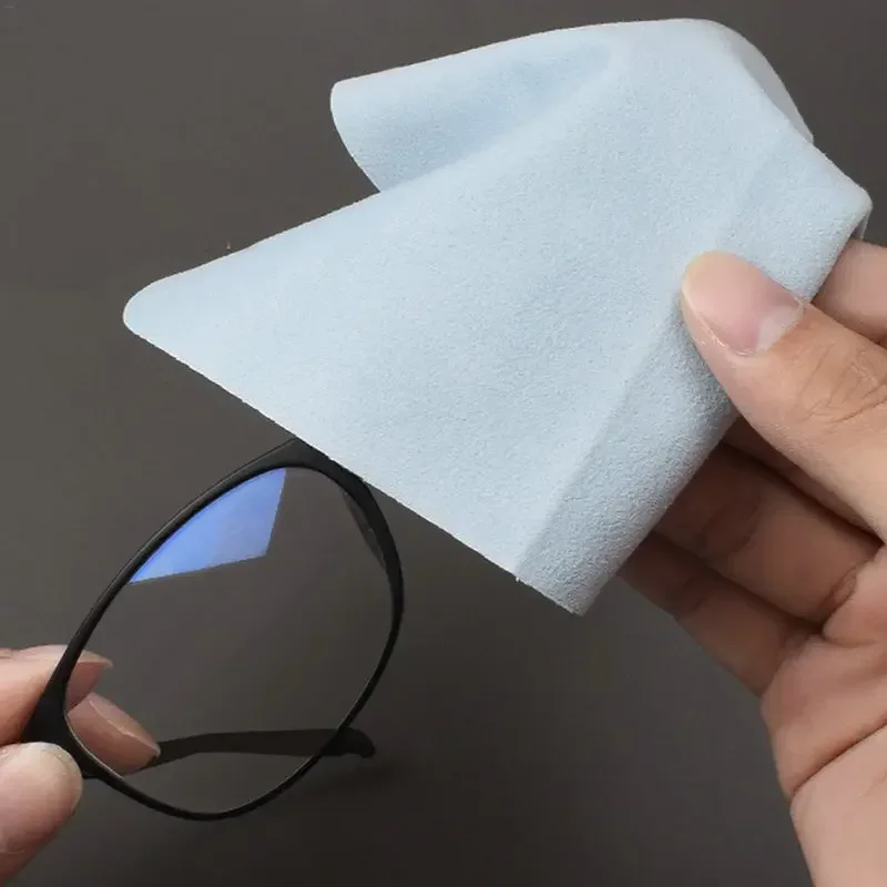 Paño de limpieza de microfibra, limpiador de gafas de gamuza de alta calidad para paños de vidrio, limpiador de pantalla de teléfono Len, venta al por mayor