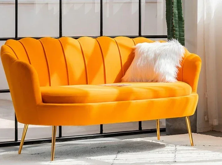 Nordic Sofa for Living Room Long Lasting Easy to Clean Sturdy Construction Easy Assembly Reinforced Frame Durable Build