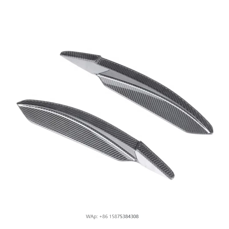 

Upgrade PK Style Dry Carbon Fiber Front Bumper Canards Wings Front Bumper Splitter for F8 Tributo Spider