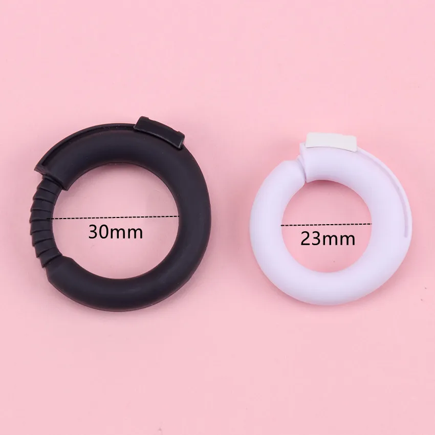 Adjustable Silicone Penis Ring Semen Lock Fixed Foreskin O Ring Delay Ejaculation Cock Rings Erection Extension Sex Toys For Men