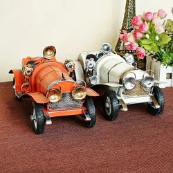 Antique Vintage Car Models Bar and Cafe Decorations Nostalgic Iron Craftsmanship Kawaii Accessories Home Decoration Accessories