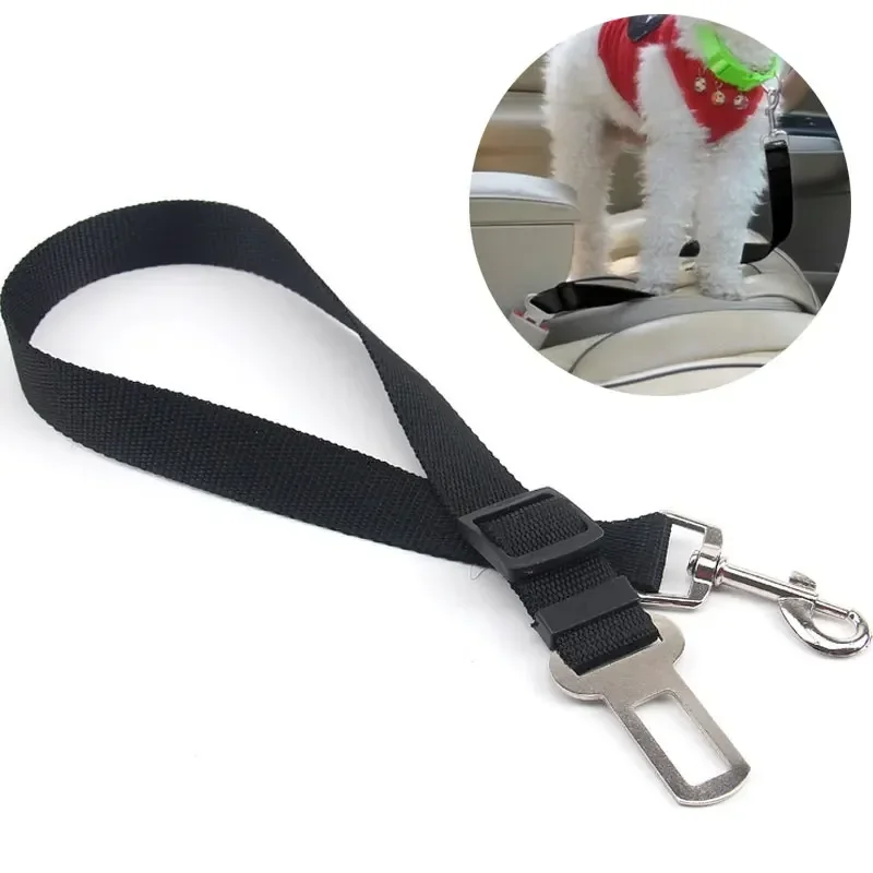 

Adjustable Pet Cat Dog Car Seat Belt Pet Seat Vehicle Dog Harness Lead Clip Safety Lever Traction Dog Collars Dogs Accessoires