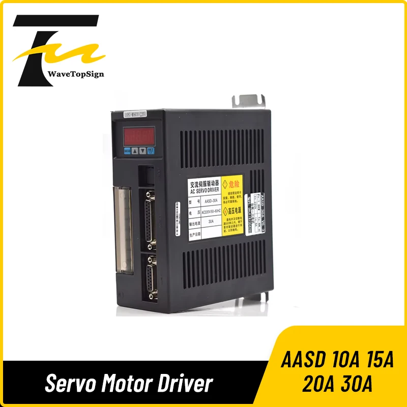 AC Servo Motor Driver AASD 10A 15A 20A 30A Input AC220V 0-3.3A 0-3KW Servo Driver Use for CNC Engraver and Cutting Machine V6.2