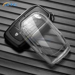 TPU Car Remote Key Case Cover For Toyota RAV4 Crown Hilux Fortuner Camry Land Cruiser Prado Protect Shell Fob Accessories