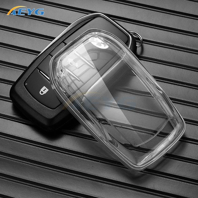 Pokrowiec na kluczyk zdalnego sterowania TPU do Toyoty RAV4 Crown Hilux Fortuner Camry Land Cruiser Prado Protect Shell Fob Akcesoria