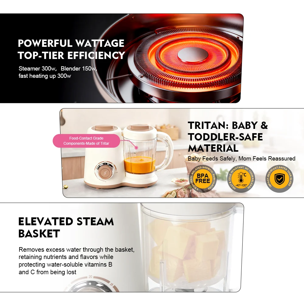 Multifunctional baby blender f - Baby Food Blender And Steamer recension och pris