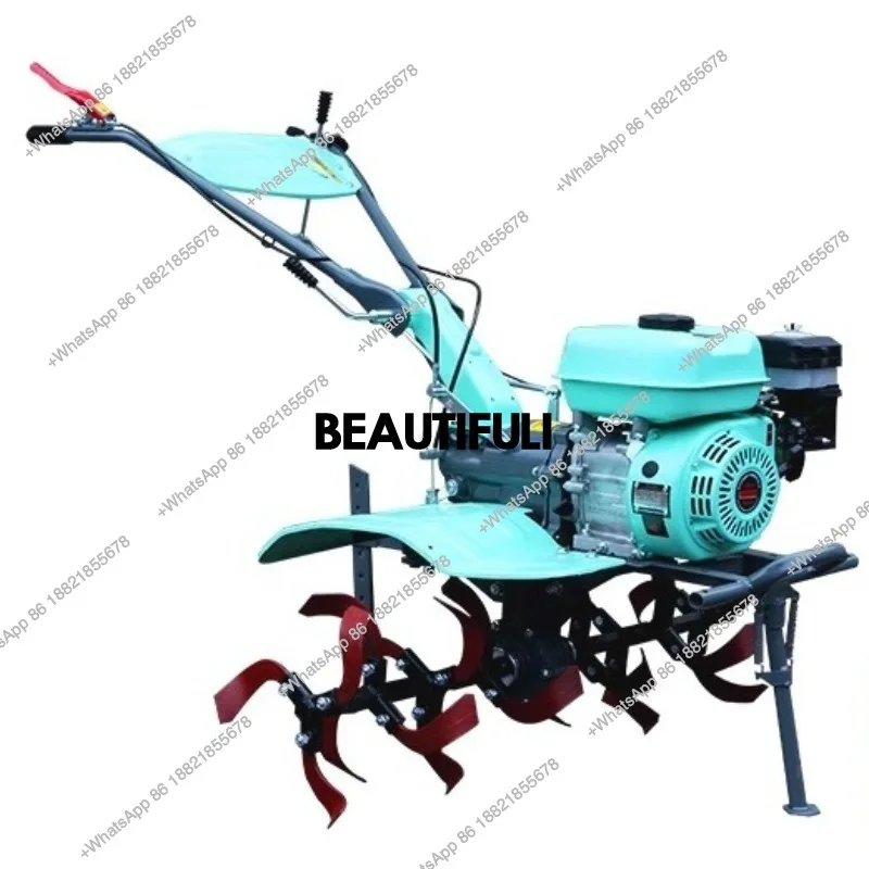 Micro-tiller, small multifunction diesel tiller with full gear, rotary weeding tiller Z189