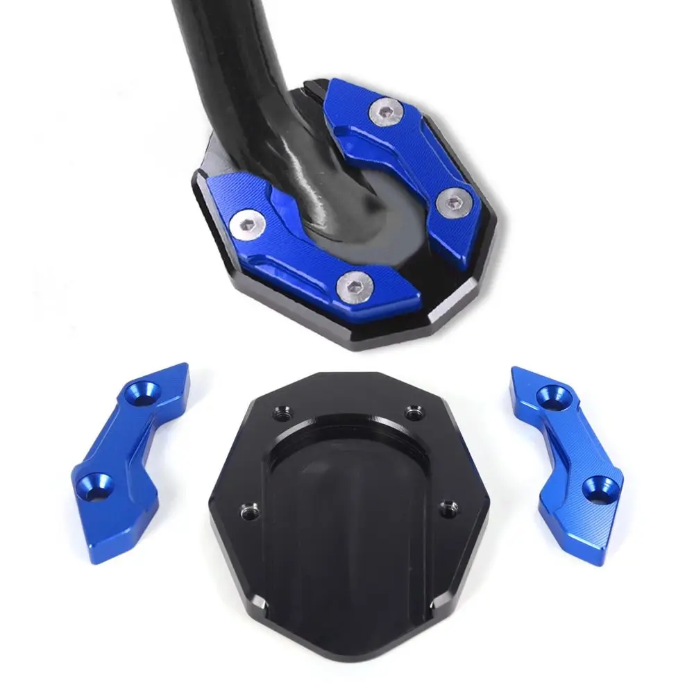 حامل جانبي للدراجة النارية مضاد للانزلاق، سهل التركيب، وسادة دعم القدم للدراجة النارية، سبائك الألومنيوم، قدم آمنة #5