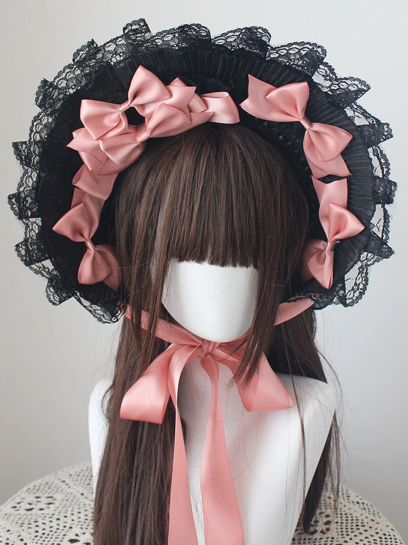 Handmade Lolita Straw Hat Top Hat