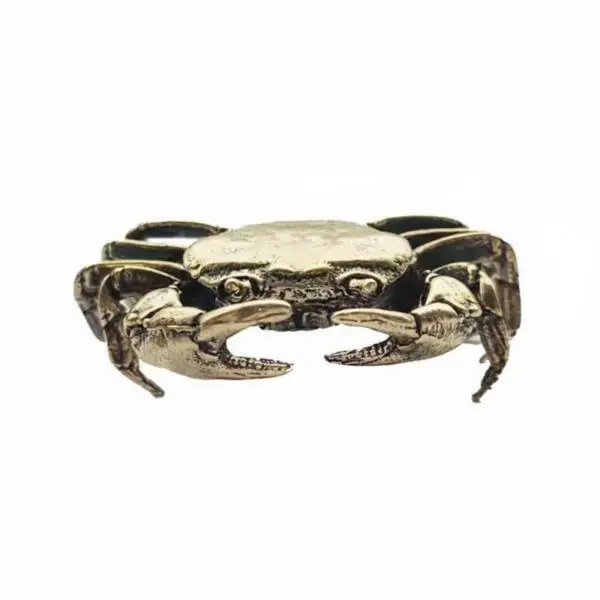2-6pack Brass Crustacean Figurine Tranquil Design Solid Brass Crustacean
