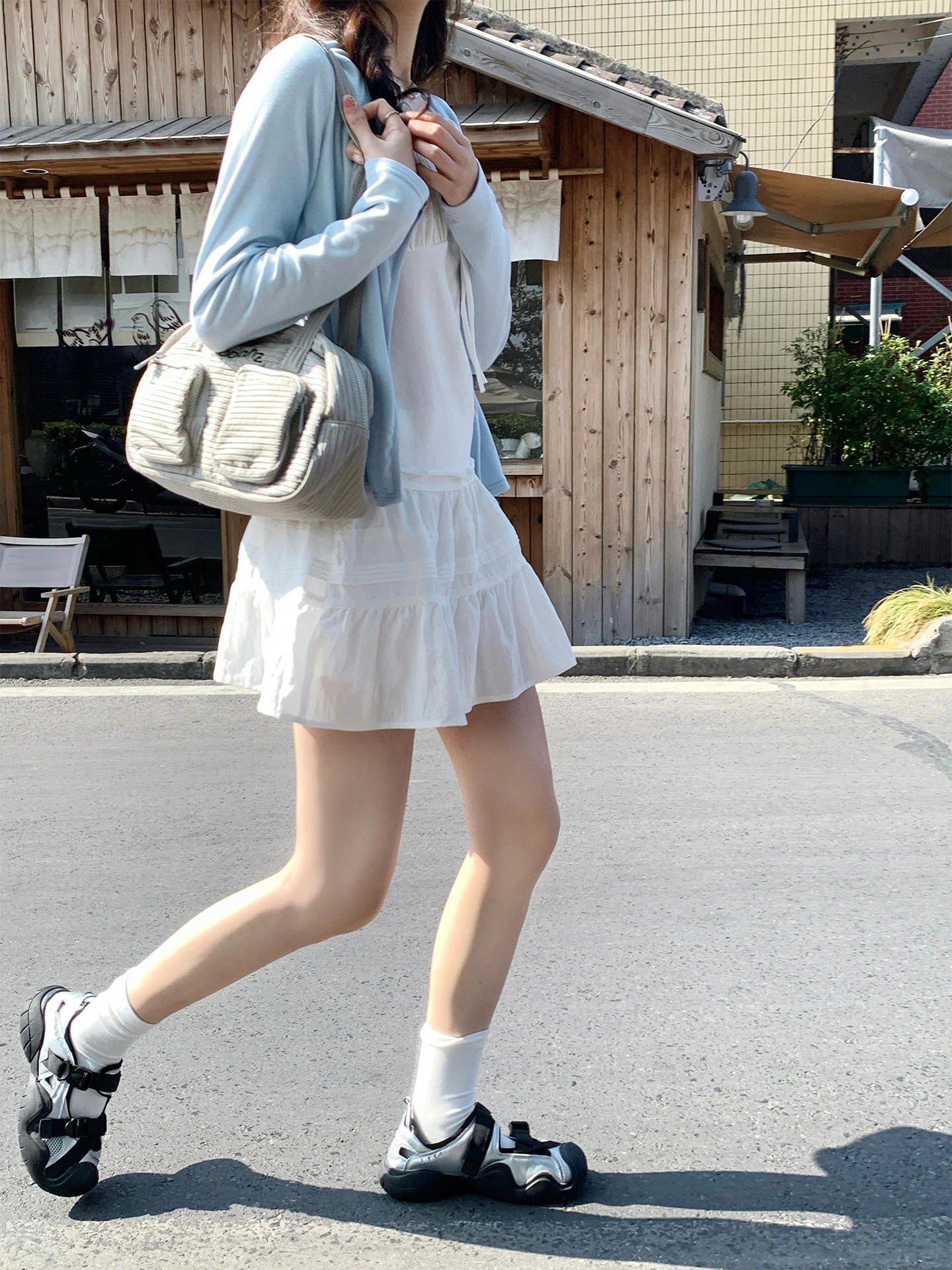 

Holli Korean Sle A-Line ort Skirt Lace Trim Splice Cake Skirt Sweet Spring New Arrival Women's Stand Fit Zipper Closure