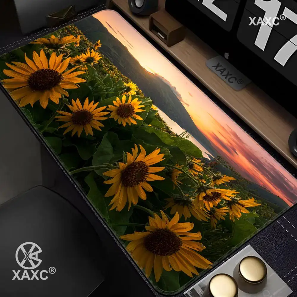 

Sunflower XAXC Mouse Pad large keyboard mouse desk pad non-slip rubber gaming mouse pad laptop mouse carpet