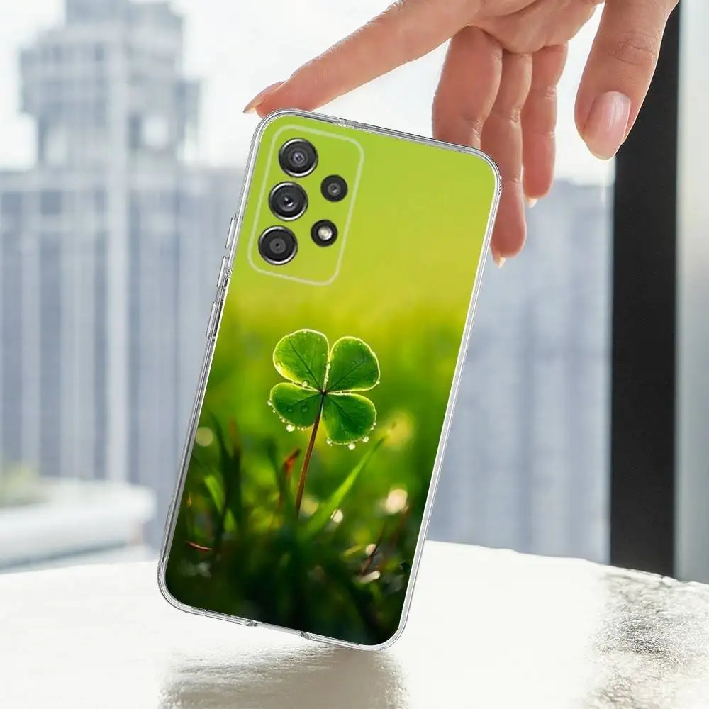 حافظة لهاتف سامسونج A30,71,51,S9,10,20,Ultra,FE,Lite,S25,24,22,23,21,PIus,شفاف,سيليكون