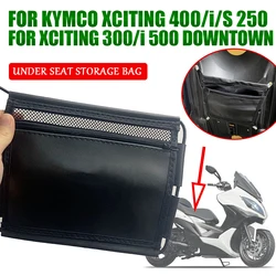 For Kymco Xciting 400 S 400i 400S 300 i 250 500 Downtown 350 200 Motorcycle Accessories Under Seat Storage Bag Leather Tool Bag