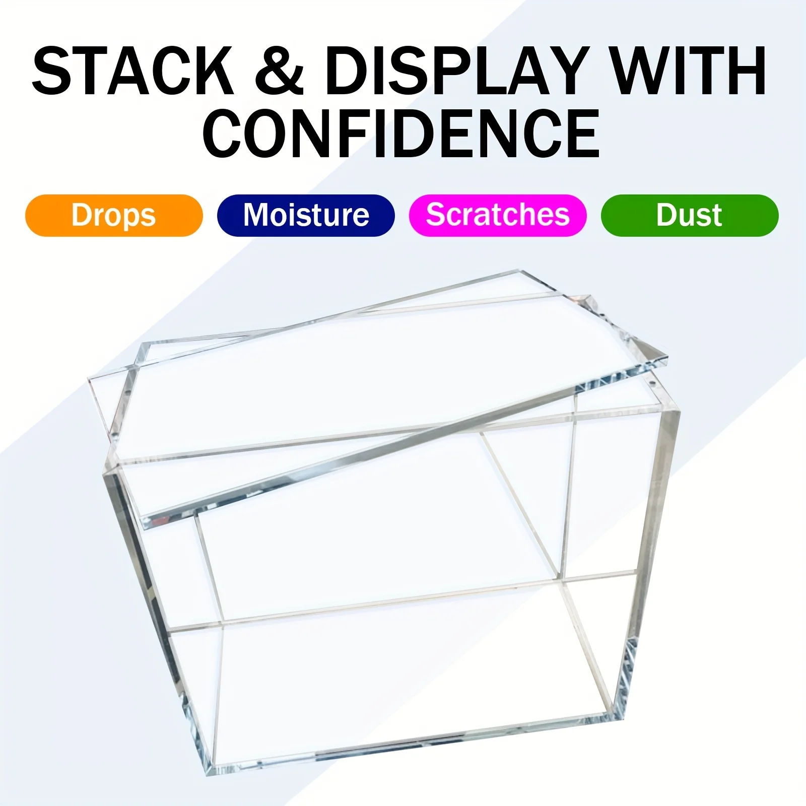 

Прозрачная акриловая коробка для PTCG Booster Box, спортивные звездные карты и фигурки, украшение для рабочего стола, подарок