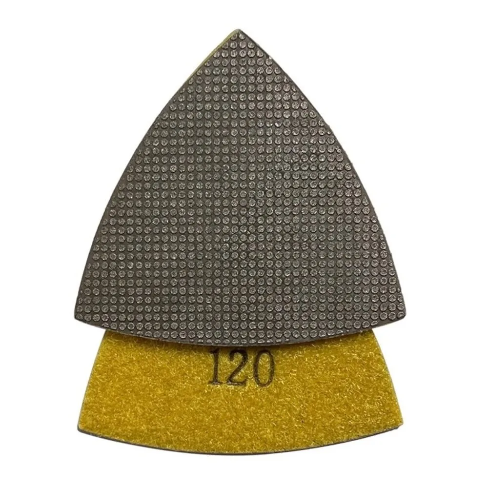 Triangular Diamond Grinding Pads for Oscillating Tools - 30, 60, 120, 200, 400 Grit Multi-Tool Accessories