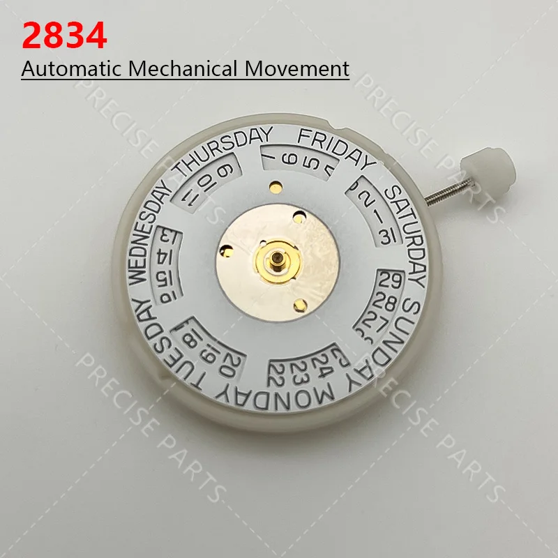 Gold Color ETA 2834-2 Watch Movement High Accuracy Automatic Mechanical Watch Clock Wrist Movement Repair Tool Set