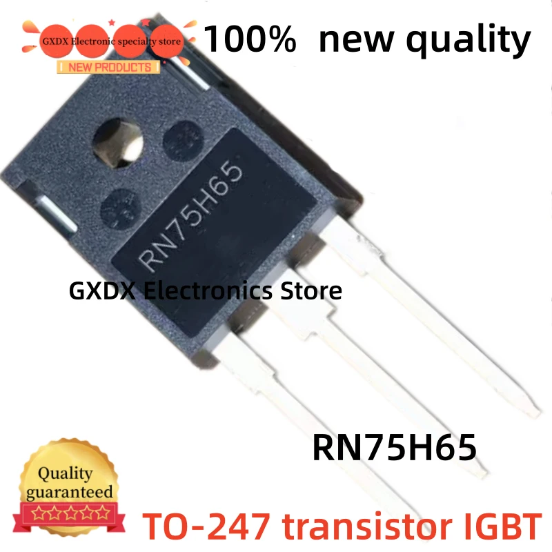 5-10-30-50pieces 100% new RN75H65 TO-247 75A 650V, high-power IGBT transistor, best quality in stock