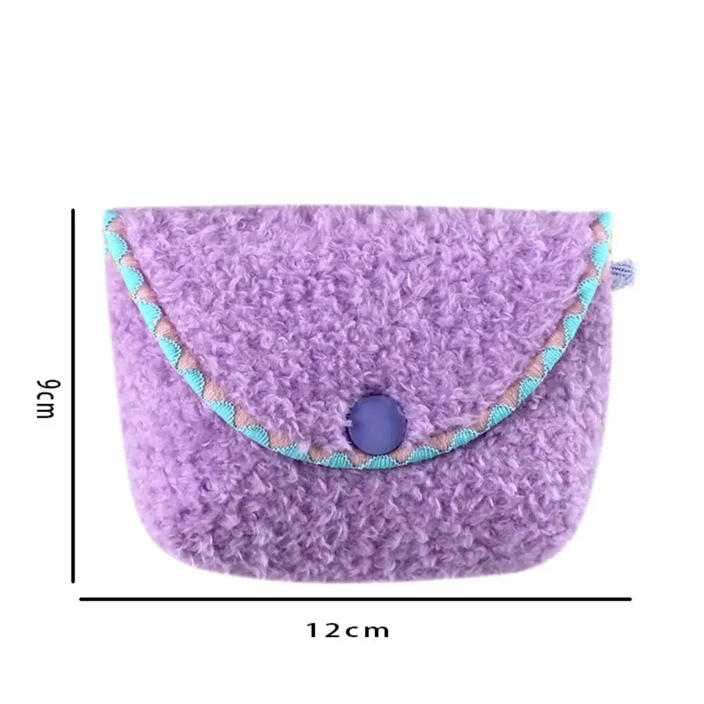 Cute Button Coin Purse Candy Color Mini Wallet Card Holder Women Girls