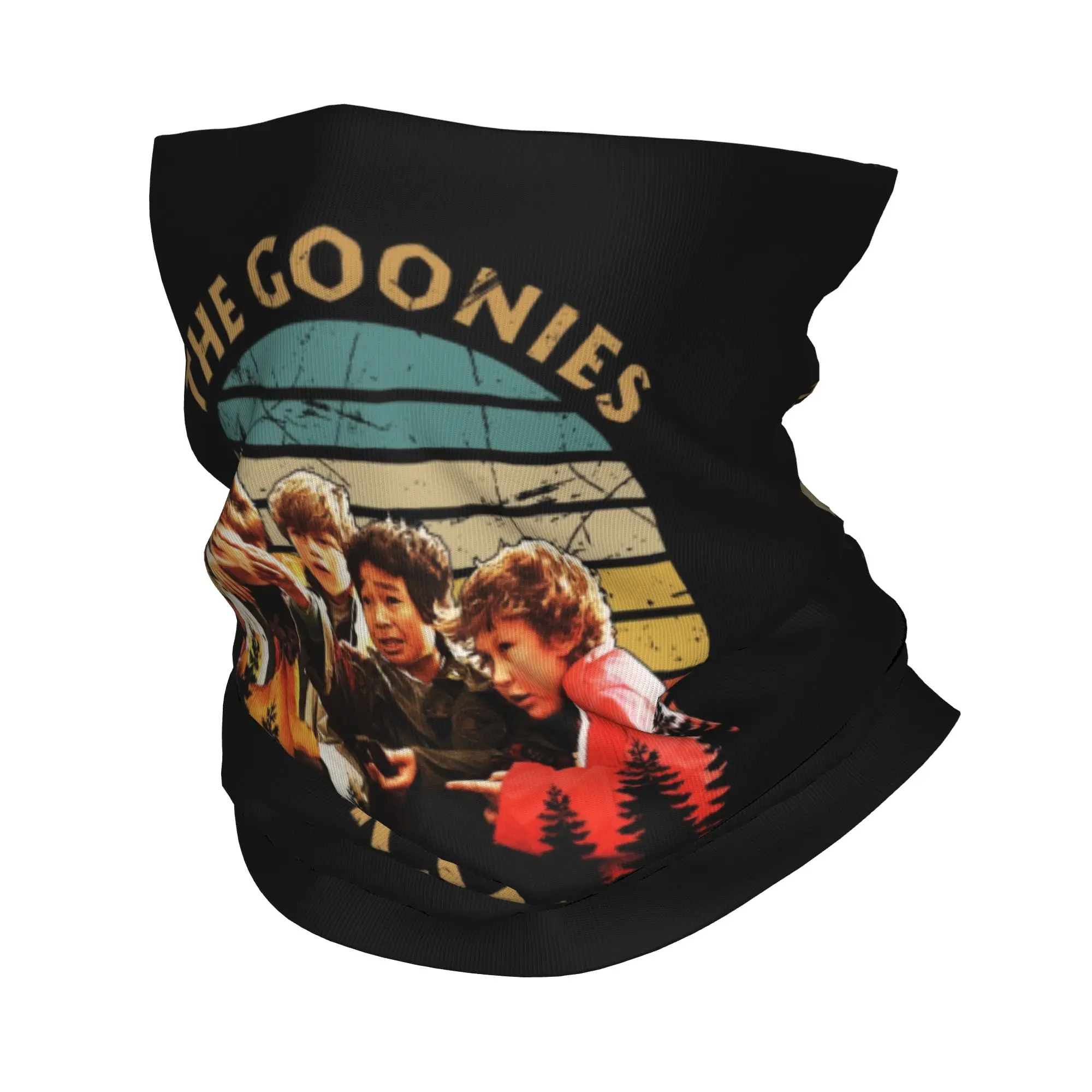 Custom Vintage Never Say Die The Goonies Bandana Neck Gaiter for Ski Hunting Women Men Wrap Scarf Classic Film Balaclava Warmer