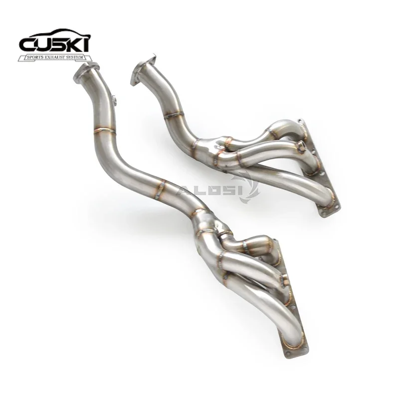 High performance exhaust components suitable for BMW X5 E53 M54 3.0 1999-2005 stainless steel cat free manifold straight pipe