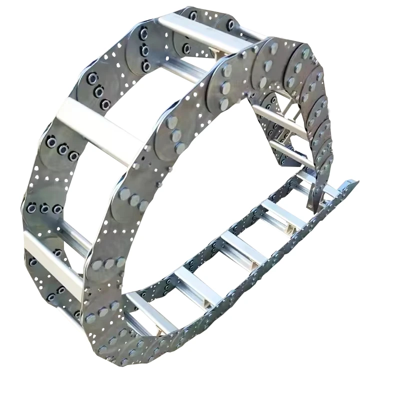 

Metal drag chain, iron reinforced for bridge punching galvanized steel drag chain