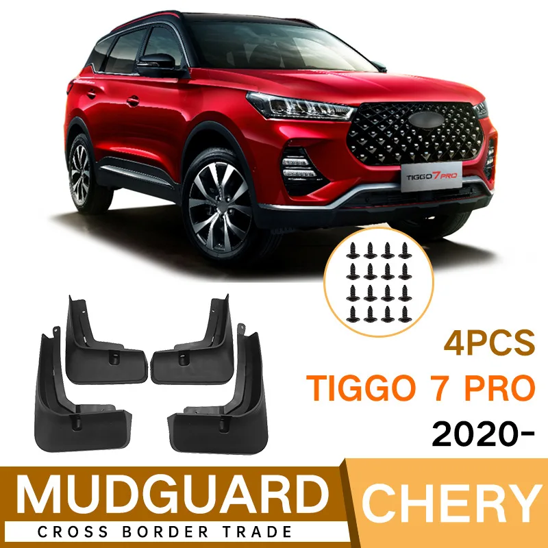 

For Chery Tiggo 7 Pro 2020-2023 black car mudguard Reduce dust Resist tire dirt car accessories tools